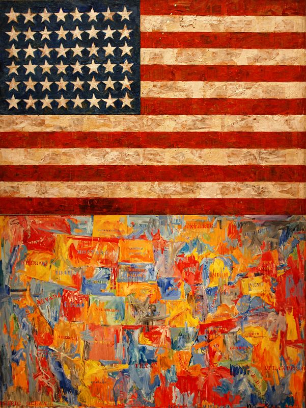MOMA 16 Jasper Johns Flag and Map
